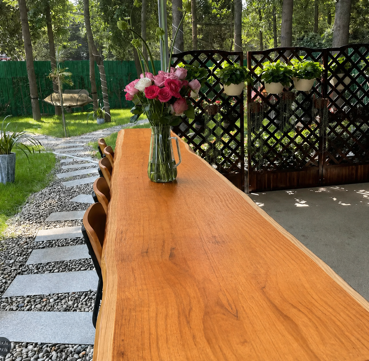 Solid Wood Bar Table, Living Room Sofa Bar Table, Room Divider Long Ba ...