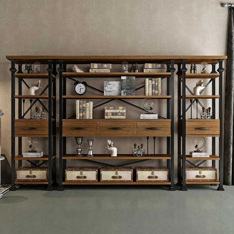 Solid Wood Floor Multi-Layer Storage Rack Display Rack