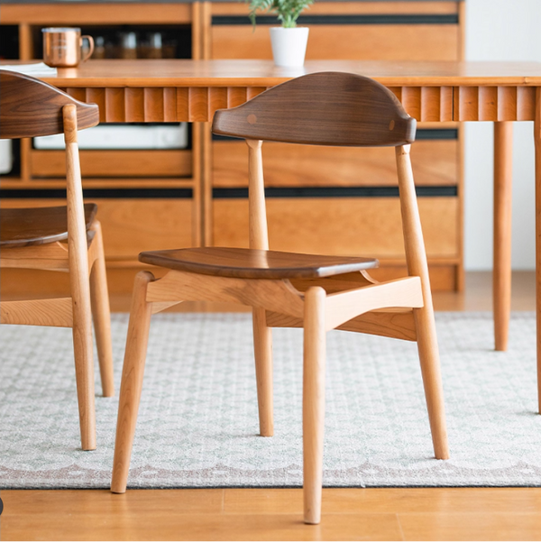 Wood Dining Chair, Modern Dining Chair, Curved Back Dining Chair, Reading Chair, Lounge Chair