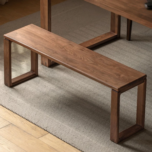 Solid Wood Bench, Minimalist Long Bench, Dining Bench, Entryway Footstool, Modern Home Bench