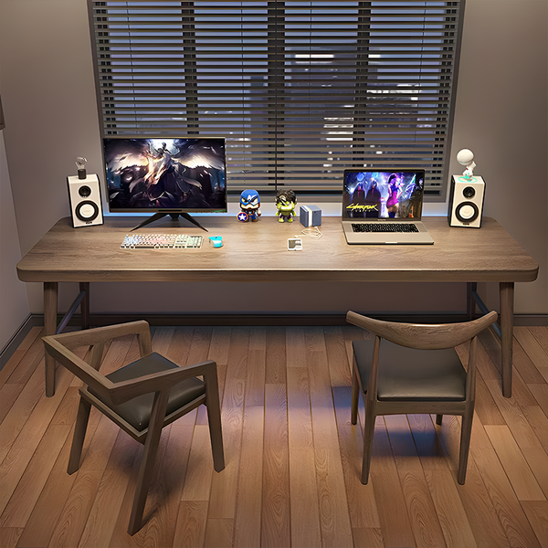 Handcrafted Solid Wood Desk – Minimalist Design, 6 Sizes & 4 Finishes for Home & Office