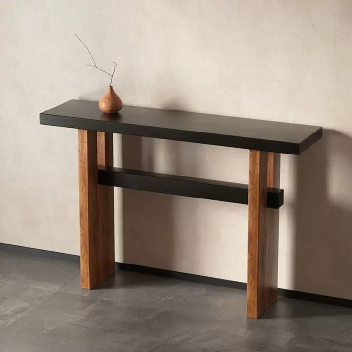 Solid Pine Wood Console Table – Minimalist Entryway & Sofa Table, 31 ...