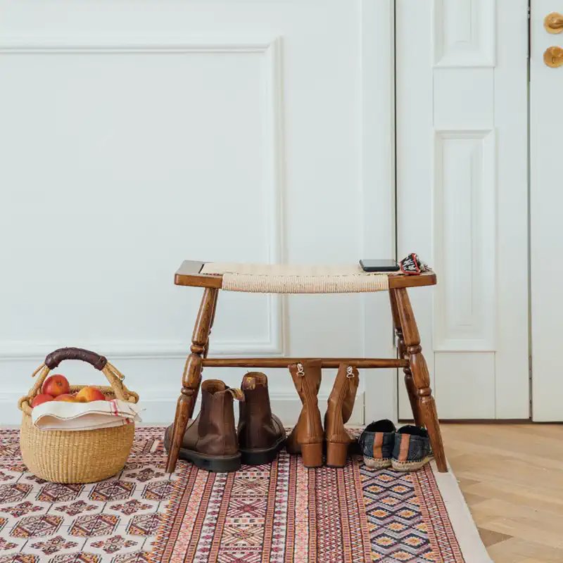 Rustic Wooden Bench Small Bench For Dining Room/Entryway/Bedroom