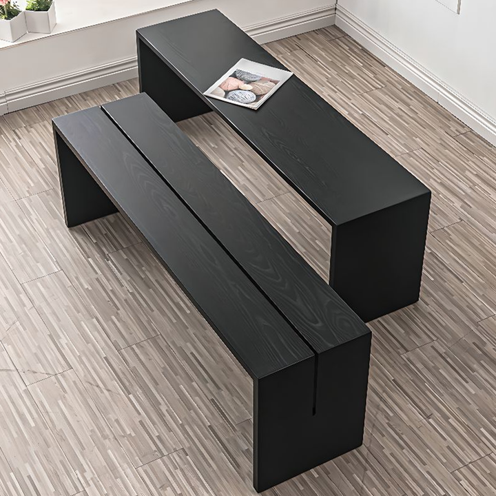 Solid Pine Wood Bench – Fully Assembled, Heavy-Duty Seating Bench for ...