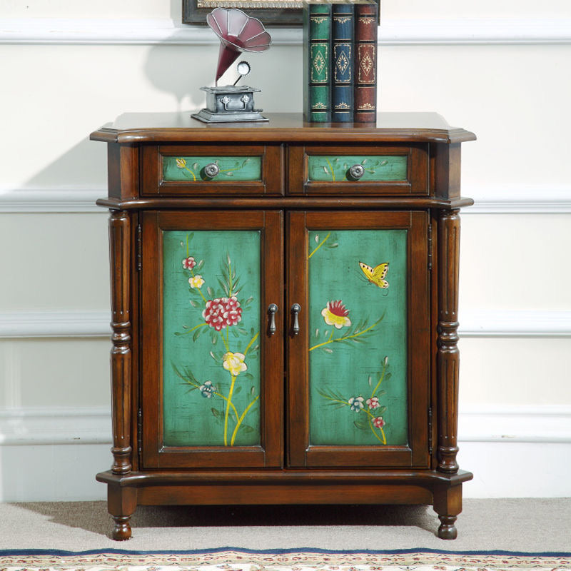 Farmhouse Style Painted Storage Cabinet