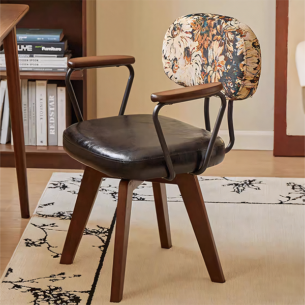 Swivel Desk Chair, Home Computer Chair, Upholstered Backrest Chair, Ergonomic Chair, Lounge Chair