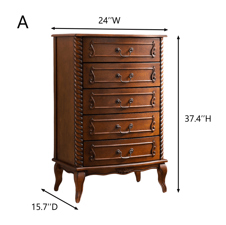 Solid Wood Drawer Storage Cabinet