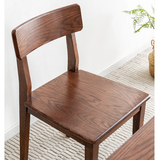 Solid Wood Dining Chair, Modern Minimalist Chair, Backrest Chair, Ergonomic Dining Chair, Home Study Chair, Dining Room Furniture