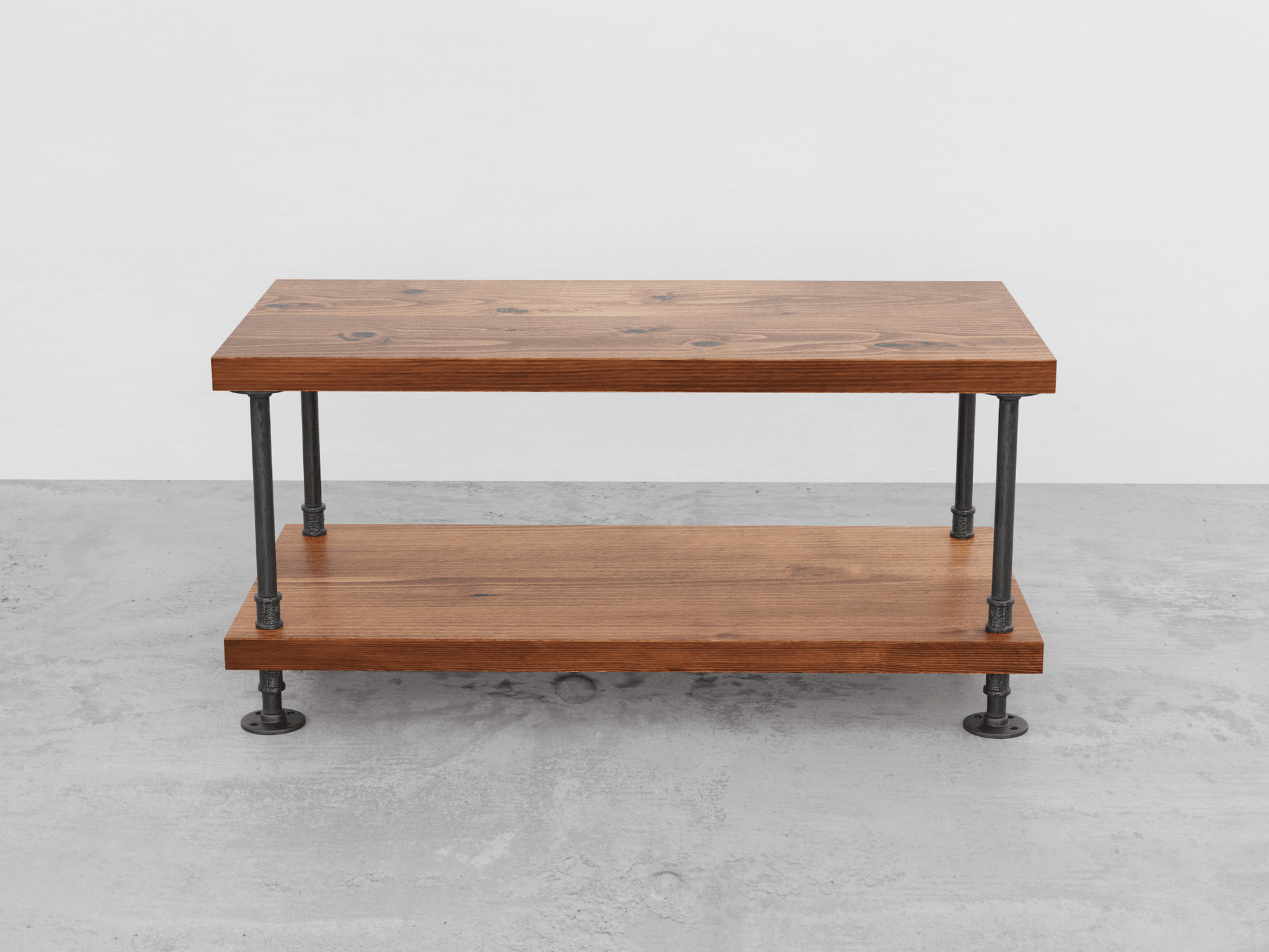 Industrial Pipe and Wood Coffee Table - Woodartdeal