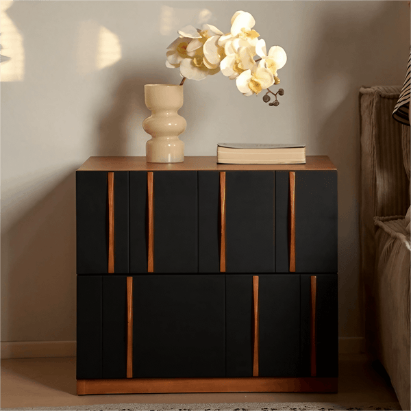 Cherry Wood Side Cabinet, Modular Cabinet, Bedroom Nightstand, TV Storage Cabinet, Sofa Chest