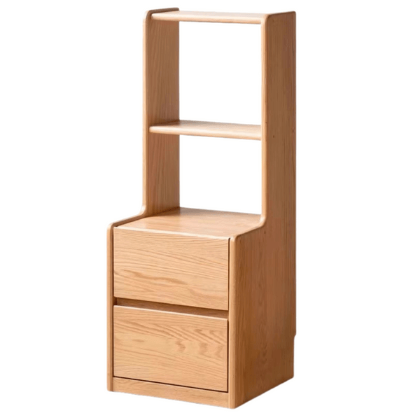 Oak solid wood multifunctional high section nightstand