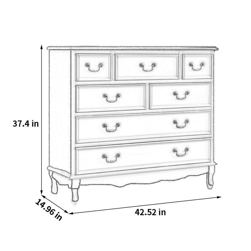 Rustic Pine Dresser with Metal Drawer Panels - Woodartdeal