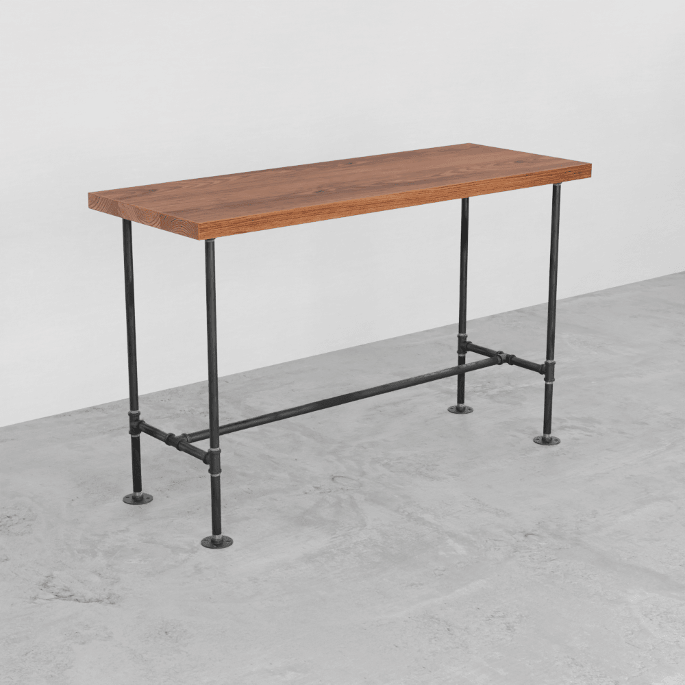 Rustic steel and wood desk, Rustic industrial desk - Woodartdeal