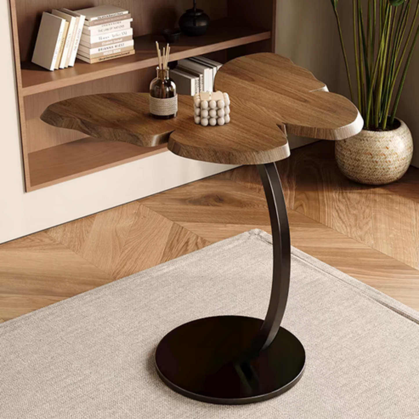 butterfly-shaped side table