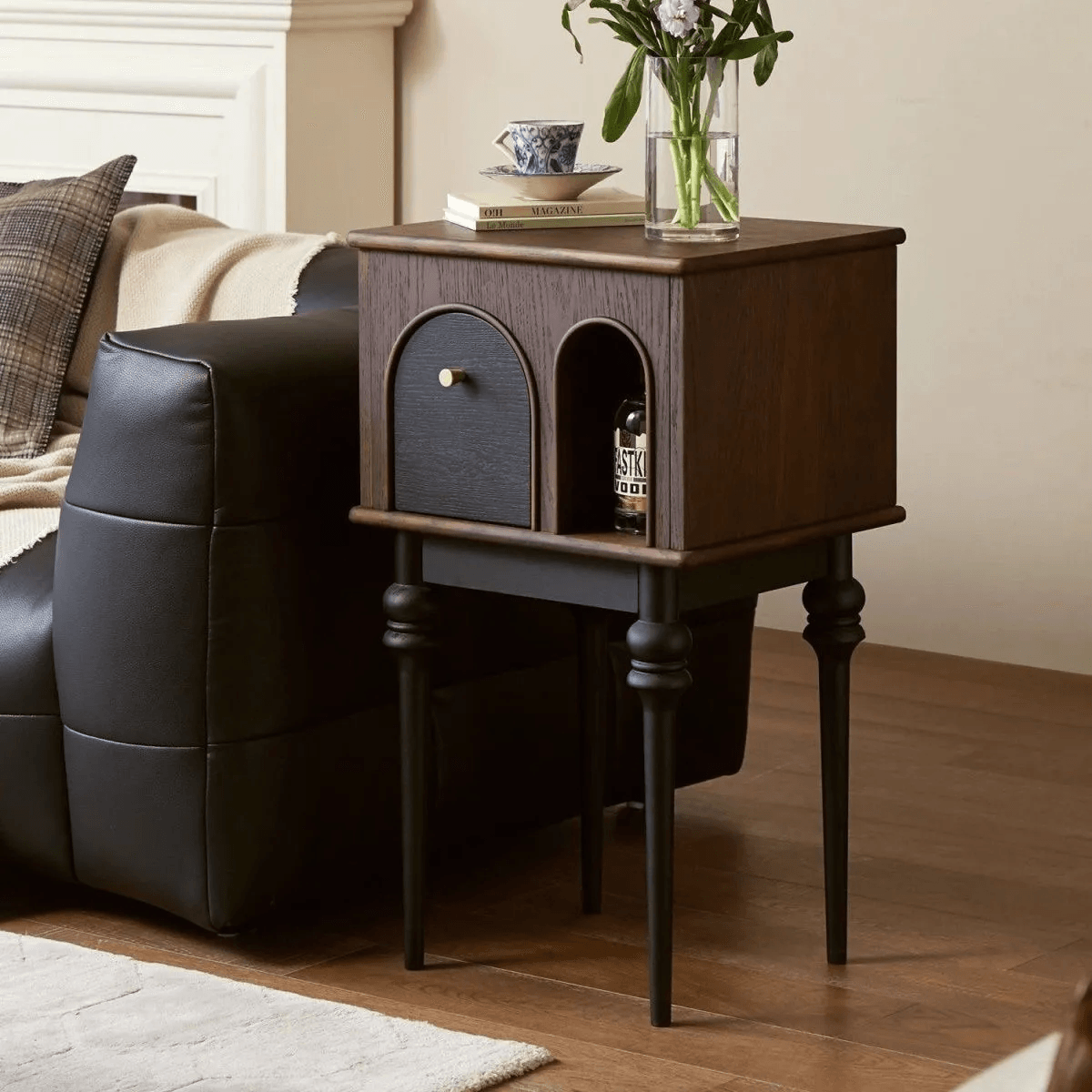 Sofa Side Table Locker Book Shelf Living Room Storage Curio Cabinet Simple Corner Table Bedside Table