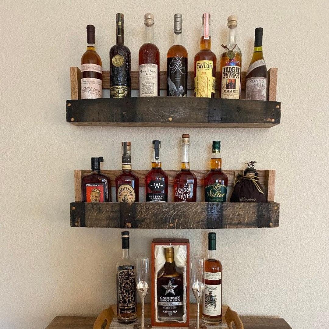 Pallet discount liquor shelf