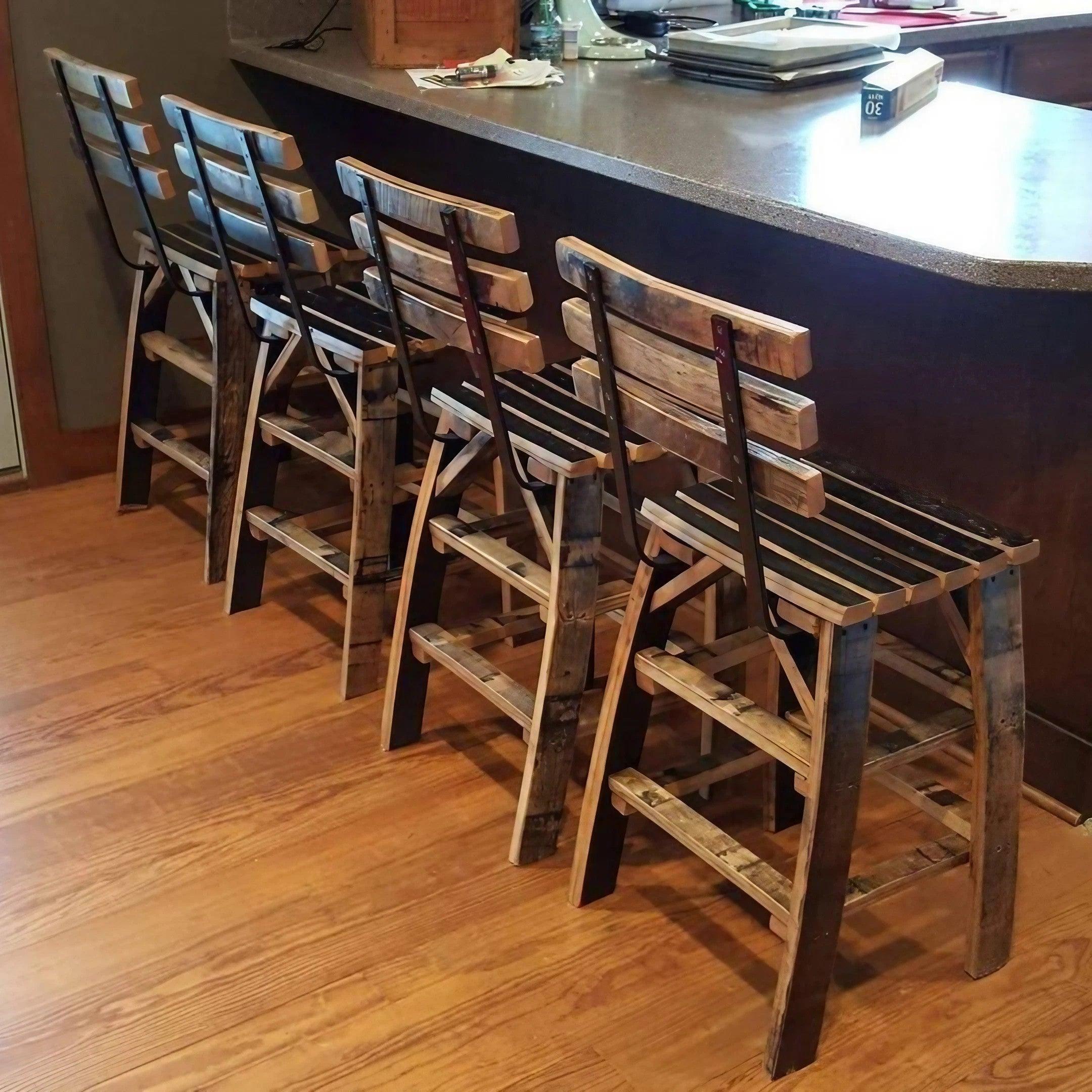 Bourbon barrel on sale bar stools